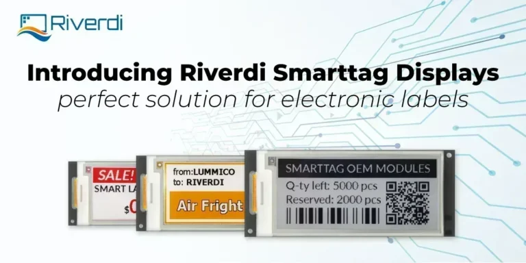 Presentación de Riverdi SmartTag Displays: la solución perfecta para etiquetas electrónicas