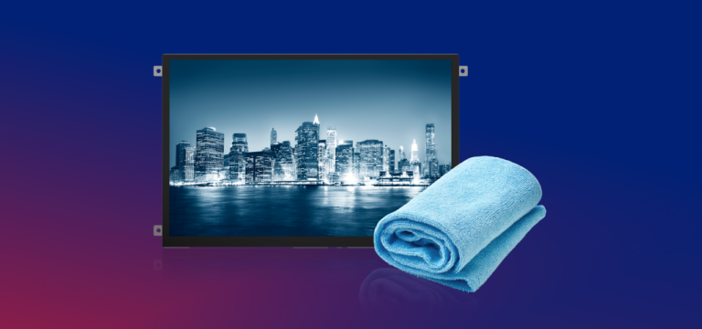 How to clean an electronic display